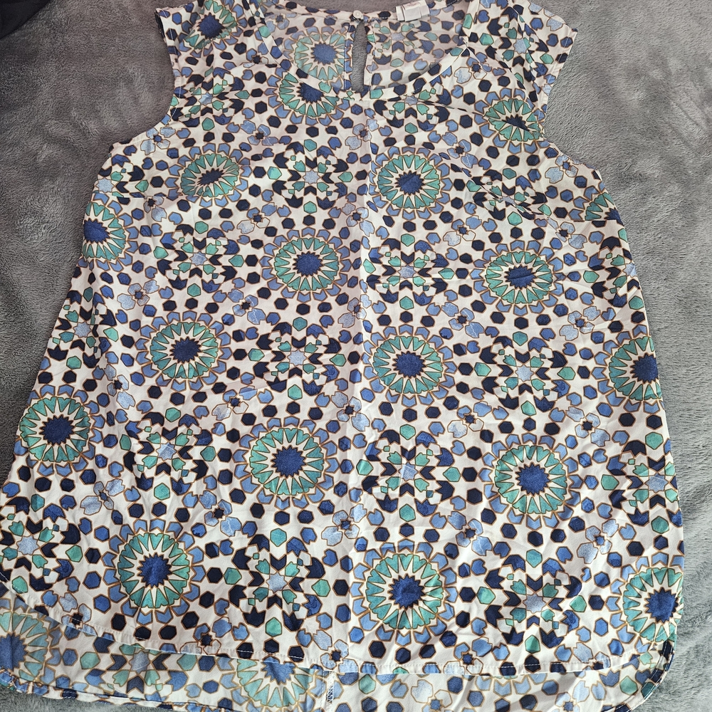 Merona Multicolor Geometric Sleeveless Top
